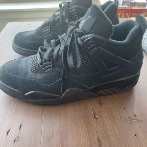 Jordan 4 Black Cats, Size 12, Like New